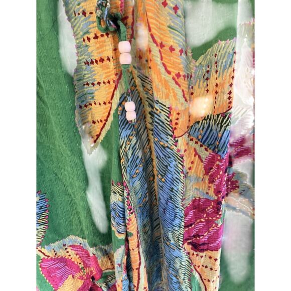 Cynthia Rowley Womens L Pants Palazzo CoverUp Lounge Beach Tropical Cottagecore - Picture 5 of 6